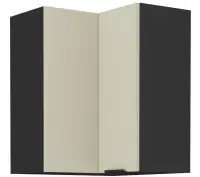 ARMONIA 60x60 GN-72 1F szafka kuchenna wisząca narożna (90°) czarny mat / cashmere